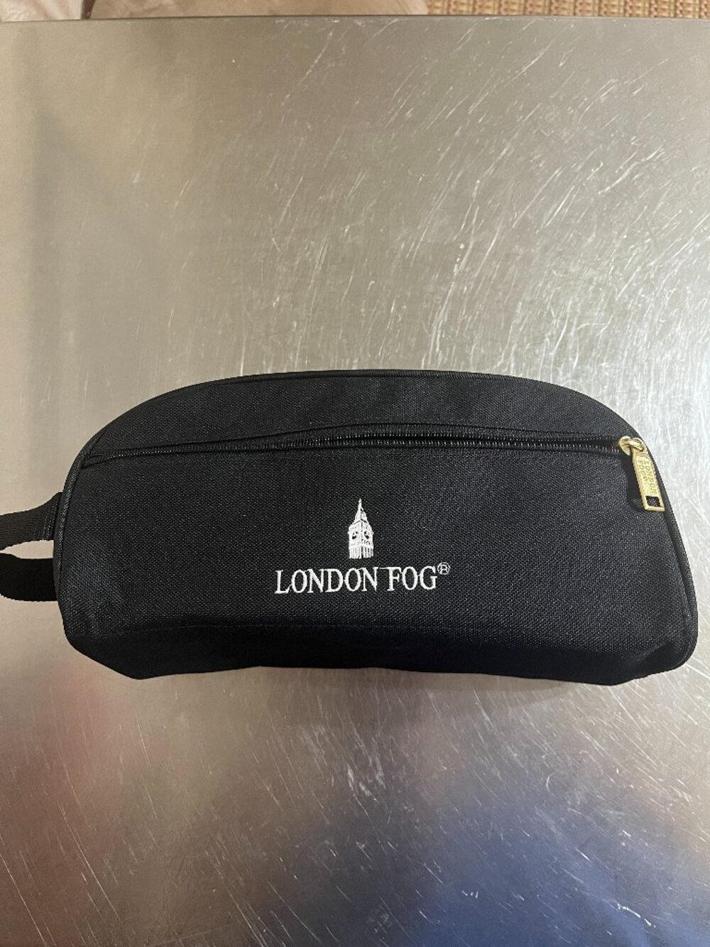 LONDON FOG Men's Black Travel Kit / Toiletry Bag